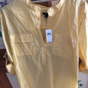 Ann Taylor polka dot blouse